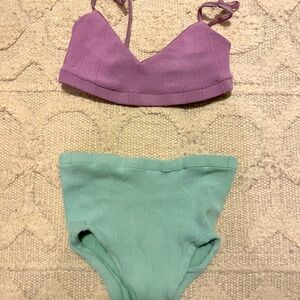HUNZA G Nile Ribbed Bikini